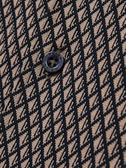 Reiss Drakes Geometric Jacquard Cuban-Collar Shirt - Image 6 of 6