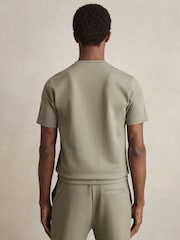 Reiss Sage Bradley Interlock Jersey Crew Neck T-Shirt - Image 5 of 6