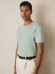 Mintgroen - Reiss - Bless - Katoenen T-shirt met ronde hals - Image 3 of 6