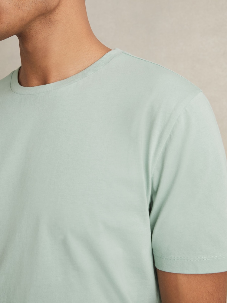 Mintgroen - Reiss - Bless - Katoenen T-shirt met ronde hals - Image 4 of 6