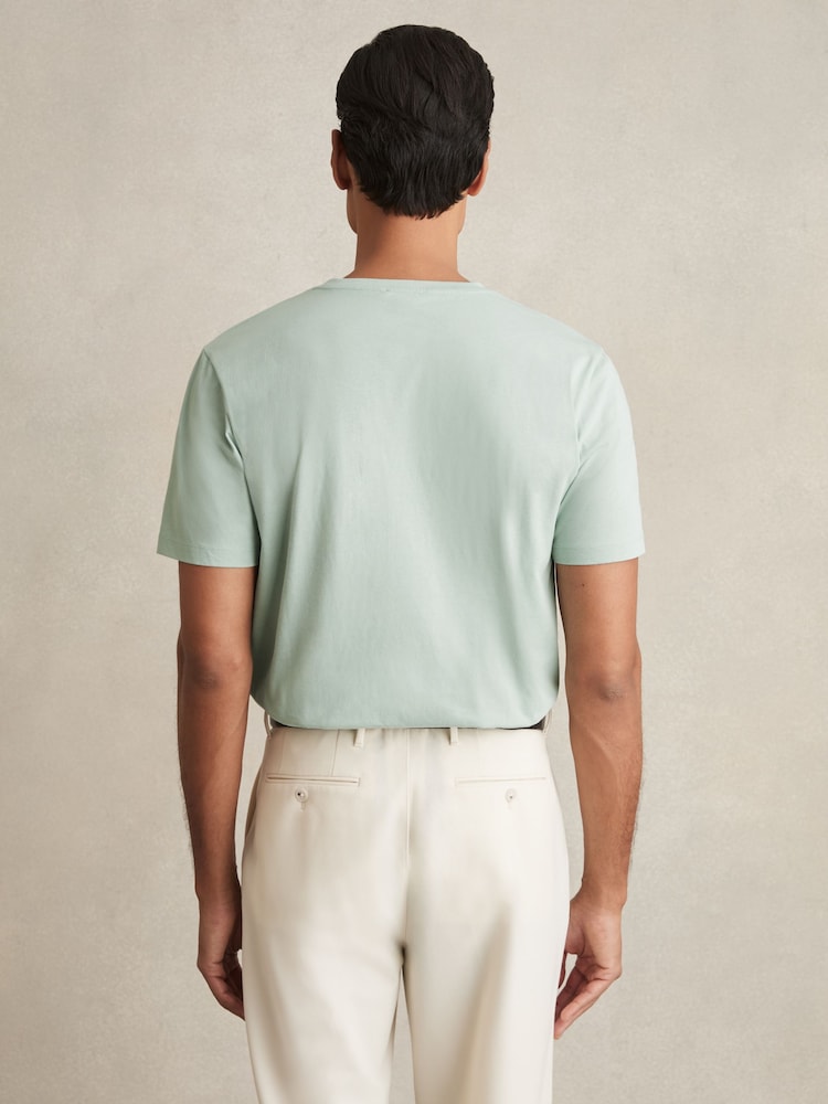 Mintgroen - Reiss - Bless - Katoenen T-shirt met ronde hals - Image 5 of 6