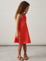 Reiss Erika Whipstitch Sleeveless Midi Dress - Imagen 1 de 4