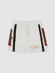Blanco - Reiss Ride Unisex Fit McLaren F1 Team Drawstring Shorts - Imagen 1 de 8