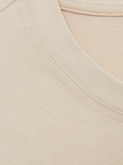 Bisque/Stone - Reiss Tate Cotton Garment-Dyed Oversized T-Shirt - Bild 7 von 7