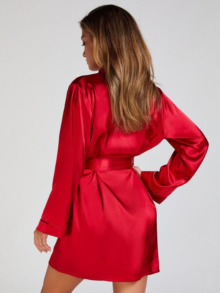 Hunkemoller Red Satin Kimono - Image 2 of 5