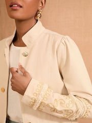 Love & Roses Cornelli Detail Military Jacket - Image 2 of 4
