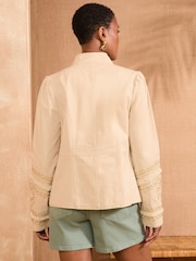 Love & Roses Cornelli Detail Military Jacket - Image 3 of 4