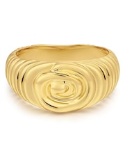 Luv Aj Gold Tone The Coquille Swirl Ring - Image 1 of 4