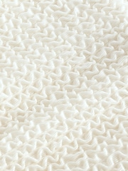 self. Cream Crinkle Brazilian V-High Leg Bikini Bottoms - Image 5 of 7