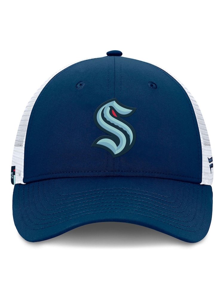 Fanatics Blue NHL Seattle Kraken Authentic Pro Rink Structured Adjustable Snapback Hat - Image 1 of 3
