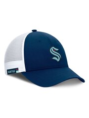 Fanatics Blue NHL Seattle Kraken Authentic Pro Rink Structured Adjustable Snapback Hat - Image 3 of 3