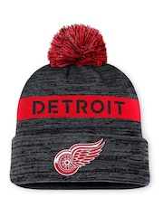 Fanatics NHL Detroit Wings Authentic Winter Pro Rink Black Beanie Cuff With Pom - Image 1 of 1