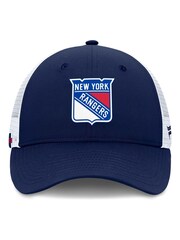 Fanatics Blue NHL New York Rangers Authentic Pro Rink Structured Adjustable Snapback Hat - Image 3 of 3