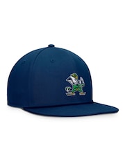 Fanatics Blue College Notre Dame Fighting Irish Structured Adjustable Snapback Cap - Image 2 of 2