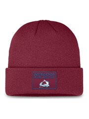 Fanatics Red NHL Colorado Avalanche Authentic Pro Rink Prime Winter Cuffed Beanie - Image 1 of 1