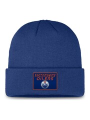 Fanatics Blue NHL Edmonton Oilers Authentic Pro Rink Prime Cuffed Winter Beanie - Image 1 of 1