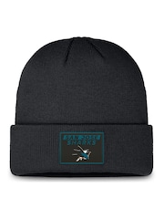 Fanatics NHL San Jose Sharks Authentic Winter Pro Rink Prime Cuffed Black Beanie - Image 1 of 1