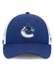 Fanatics Blue NHL Vancouver Canucks Authentic Pro Rink Structured Adjustable Snapback Hat - Image 1 of 3