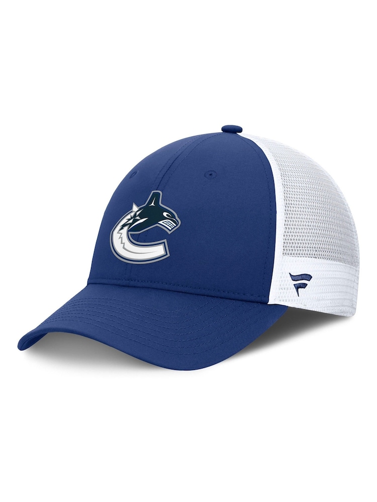 Fanatics Blue NHL Vancouver Canucks Authentic Pro Rink Structured Adjustable Snapback Hat - Image 3 of 3 Fanatics Blue NHL Vancouver Canucks Authentic Pro Rink Structured Adjustable Snapback Hat - Image 3 of 3