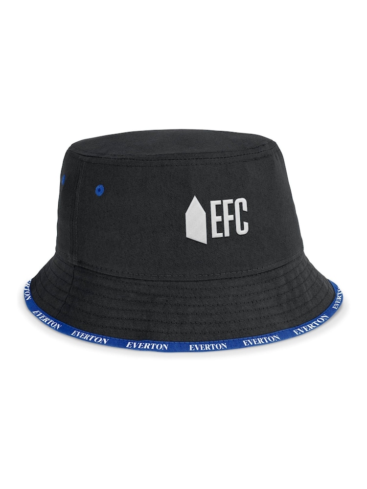 Fanatics Everton Fair Catch Winter Bucket 100% Cotton Black Hat - Image 1 of 2