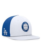 Fanatics MLB Los Angeles Dodgers Structured Highcrown Flat Adjustable White Snapback Hat - Image 1 of 1