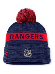 Fanatics Blue NHL New York Rangers Authentic Pro Rink Winter Cuff Beanie With POM - Image 1 of 1