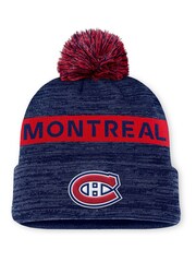Fanatics Blue NHL Montreal Canadiens Authentic Pro Rink Winter Beanie Cuff With POM - Image 1 of 1