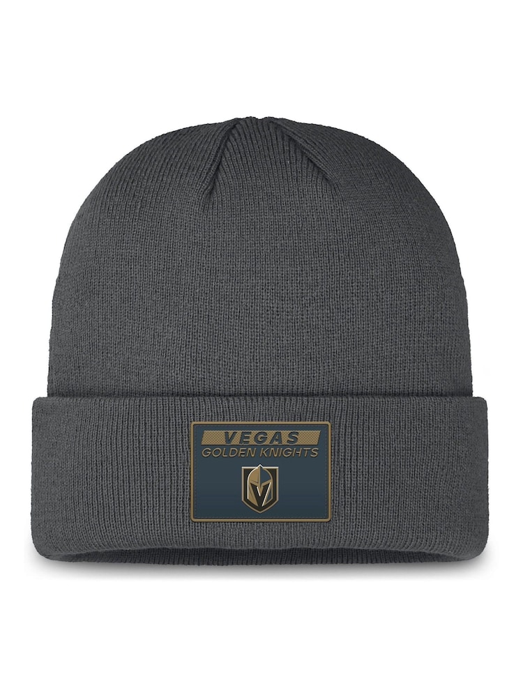 Fanatics NHL Vegas Golden Knights Authentic Winter Pro Rink Prime Cuffed Black Beanie - Image 1 of 1