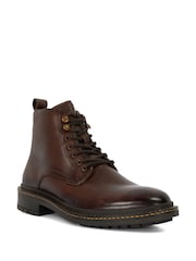 Dune London Brown Calio Lace Up Boots - Image 3 of 6