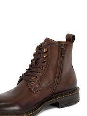 Dune London Brown Calio Lace Up Boots - Image 6 of 6