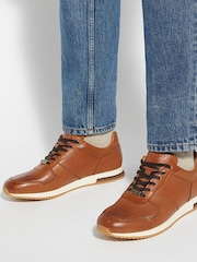 Dune London Brown Trilogy Trainers - Image 1 of 6