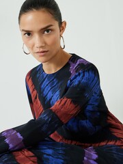 Hush Black/Red Theia Printed Maxi Dress - Image 4 of 5