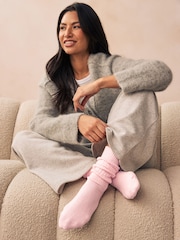 Розовый - Slouchy Longline Длина по щиколотку носки 1 набор - Image 2 of 6