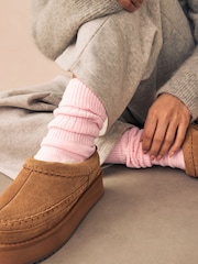 Розовый - Slouchy Longline Длина по щиколотку носки 1 набор - Image 3 of 6