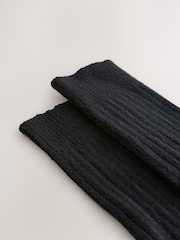 Черный - Slouchy Longline Длина по щиколотку носки 1 набор - Image 5 of 6