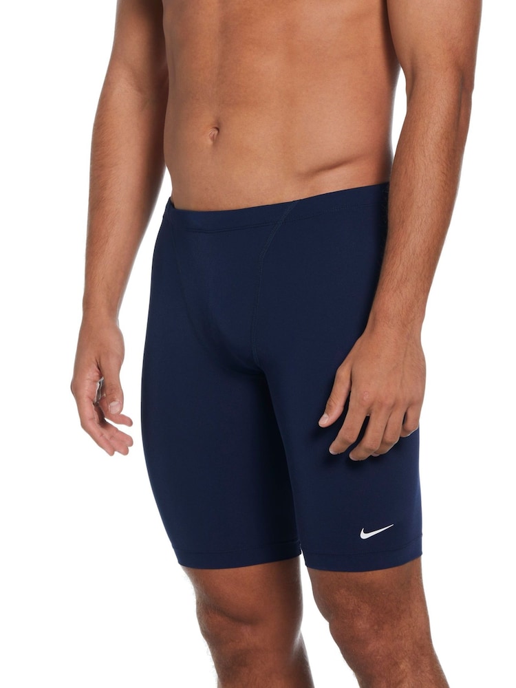 Nike Blue Hydrostrong Solid Jammer Swim Shorts - Image 1 of 5 Nike Blue Hydrostrong Solid Jammer Swim Shorts - Image 1 of 5
