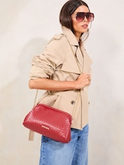 Red Weave Pouch Clutch Bag - Image 3 of 6