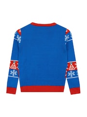 Character Blue Marvel Spider-Man Christmas Sweatshirt - Image 2 of 6