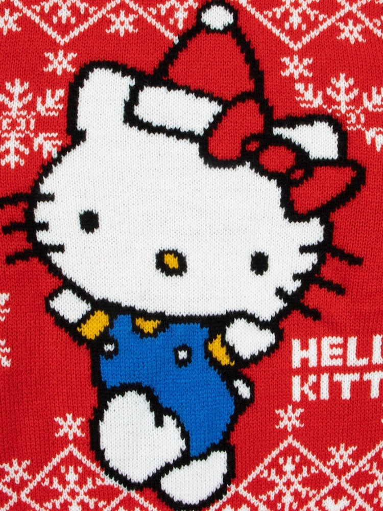 سويت شيرت لعيد الميلاد بتصميم شخصية Hello Kitty - Image 4 of 9