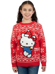 Character Red Hello Kitty Christmas Sweatshirt - Image 7 of 9