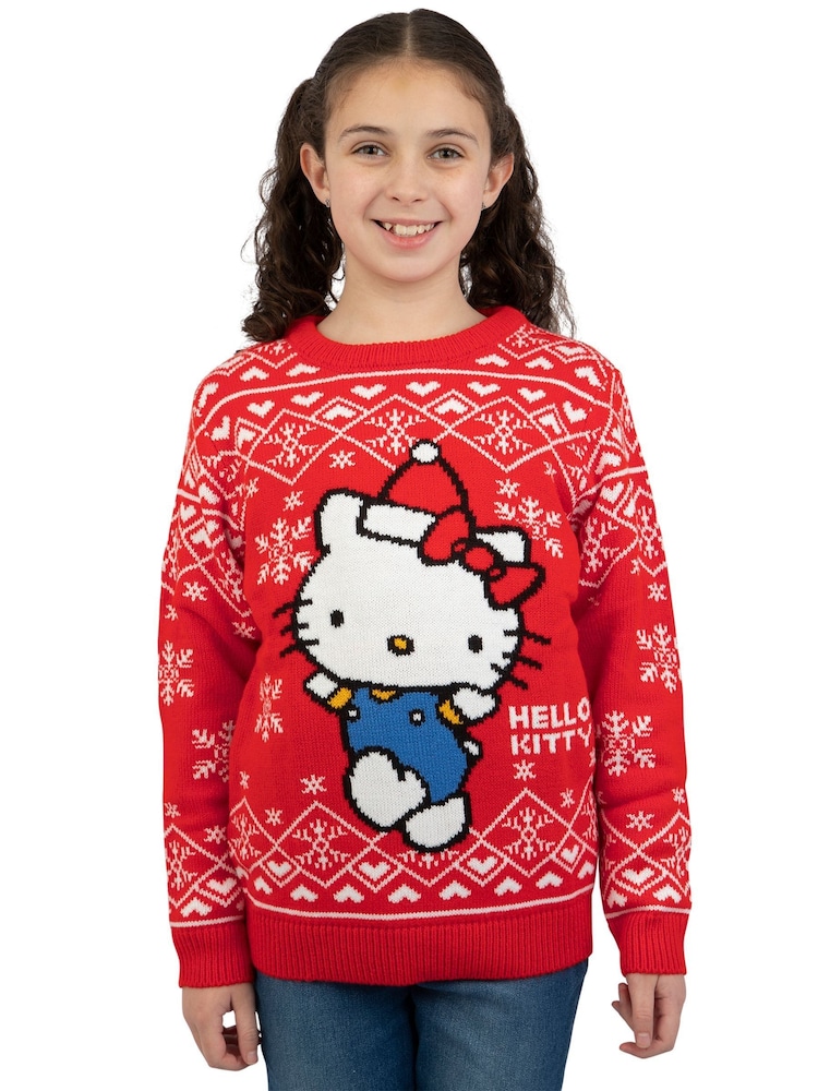سويت شيرت لعيد الميلاد بتصميم شخصية Hello Kitty - Image 7 of 9