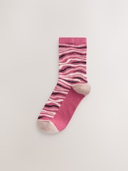 Pink Animal Ankle Socks 4 Pack - Image 5 of 7