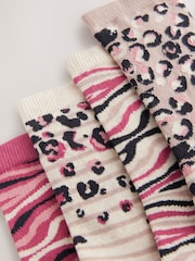 Pink Animal Ankle Socks 4 Pack - Image 6 of 7
