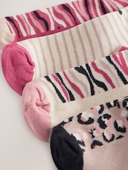Pink Animal Ankle Socks 4 Pack - Image 7 of 7