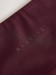 Berry Red Power Active Sports Leggings - Image 7 of 8