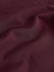 Berry Red Power Active Sports Leggings - Image 8 of 8