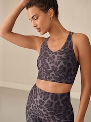 Estampa animal - Active Double Strap Cross-Over Sports Bra - Imagem 5 de 8