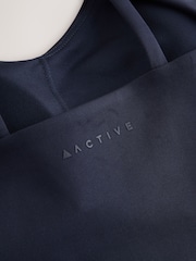 Navy Active Double Strap Cross-Over Sports Bra - Image 3 of 3