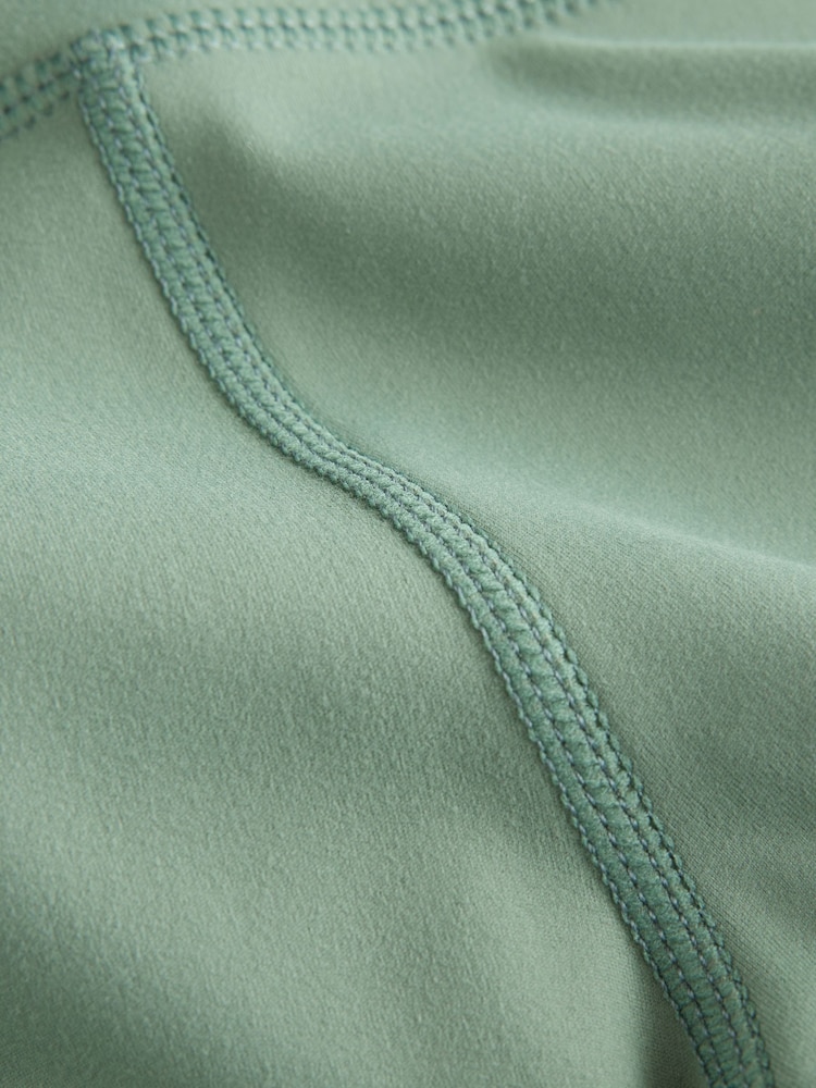 Salbeigrün - Yoga-Leggings mit Wickeldesign für sportliche Aktivitäten - Bild 2 von 3