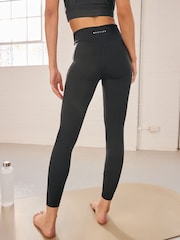 Black Power Active Sports Leggings with Pocket - Image 4 of 8